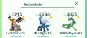 Ricerca Pokémon leggendari