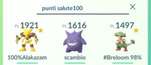 Ricerca Pokémon per punti salute esatti